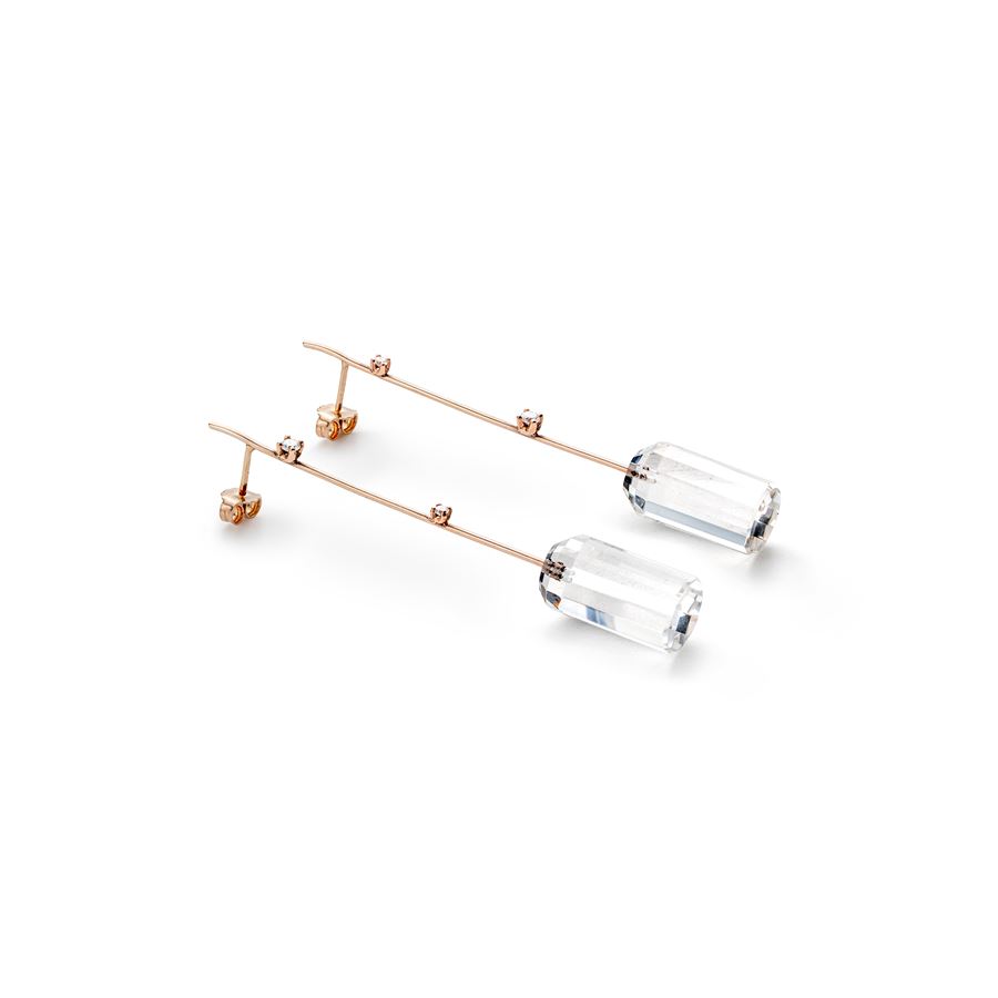 Rose gold 'Amo' with crystals AMI | OR7 CDR CILAU9R CT 0,22